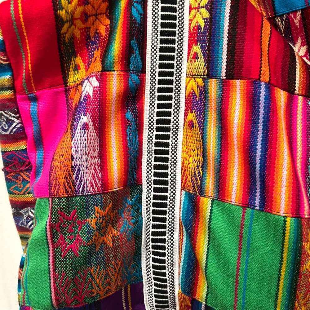 Quilted Patchwork Fabric Weekender Carryon Duffel… - image 4